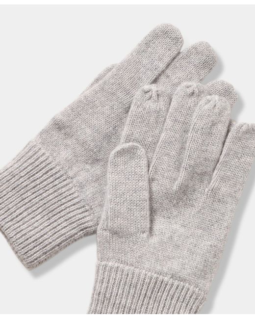 Brooks Brothers Gray Cashmere Gloves for men