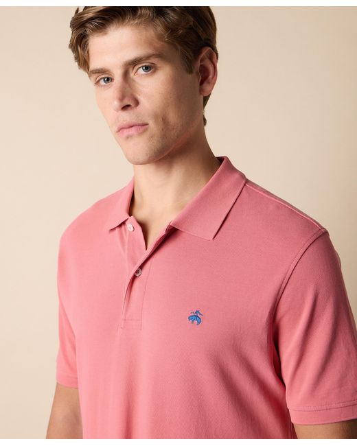 Brooks Brothers Pink Cotton Piqué Polo for men