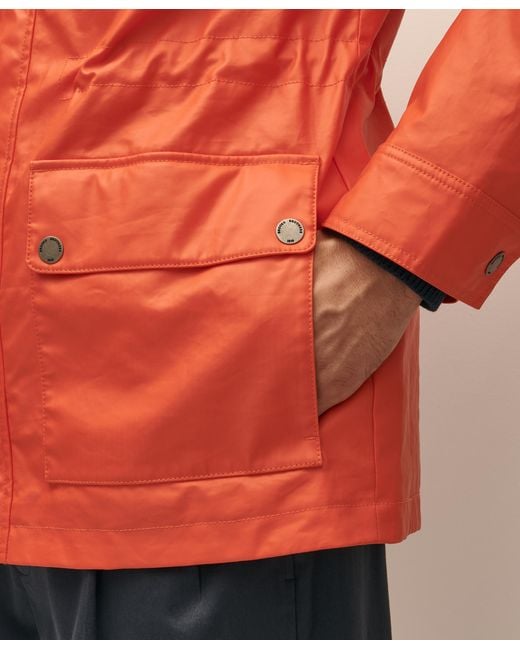 Brooks Brothers Red Double-Faced Raincoat for men