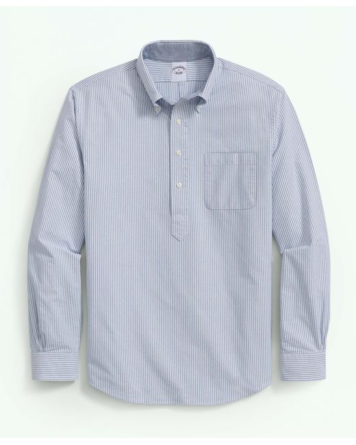 Camisa Oxford De Corte Regular Con Cuello Button-down Brooks Brothers de hombre de color Blue