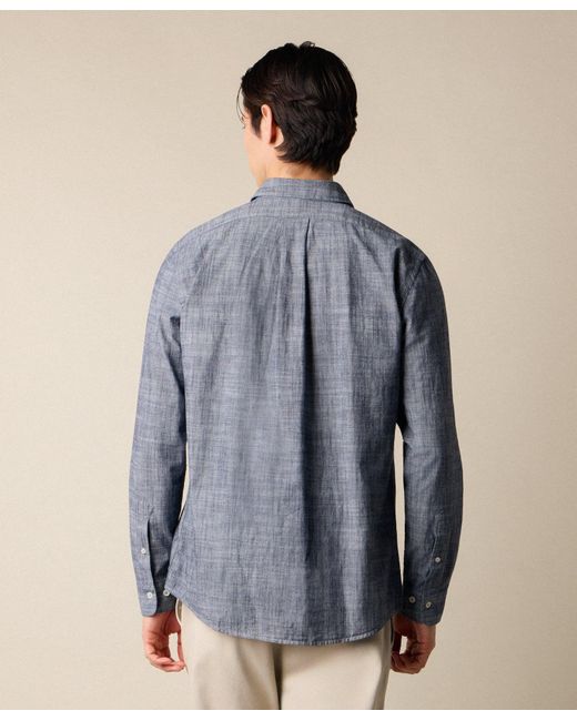 Brooks Brothers Blue Slim Fit Cotton Classic Shirt for men