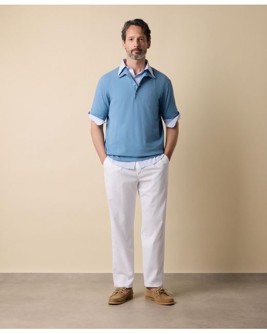 Brooks Brothers Poloshirt Aus Baumwoll-Piqué in Blue für Herren