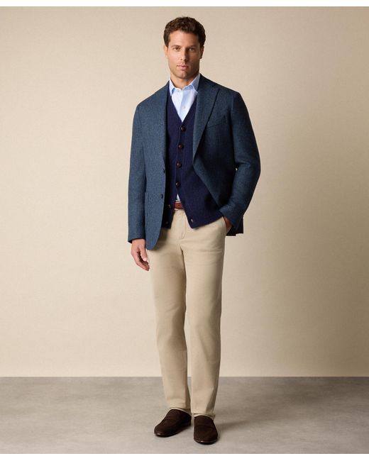 Brooks Brothers Blue Thomas Mason Regular Fit Shirt With English Spread Collar for men