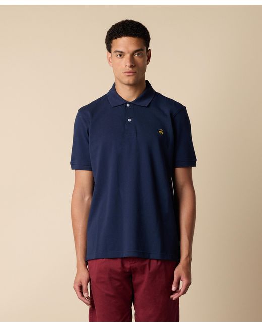 Brooks Brothers Blue Cotton Piqué Polo for men
