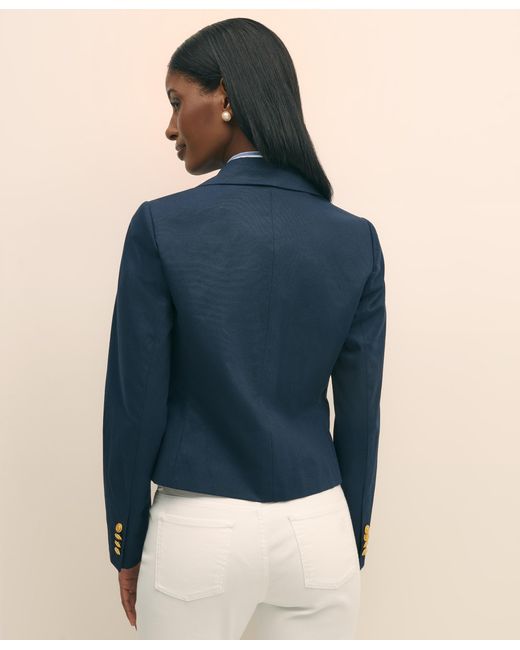 Blazer De Faille De Doble Botonadura Brooks Brothers de color Blue