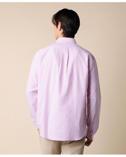Brooks Brothers Pink Slim Fit Oxford Shirt With Button Down Collar for men