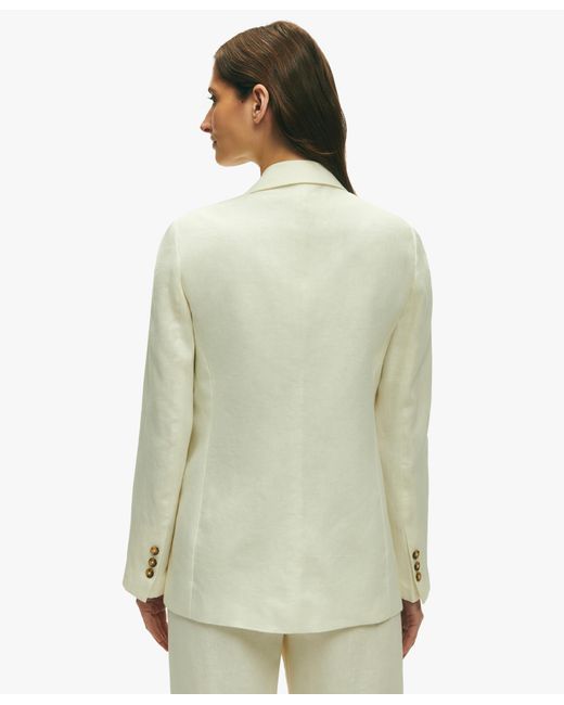 White Linen One-button Jacket di Brooks Brothers