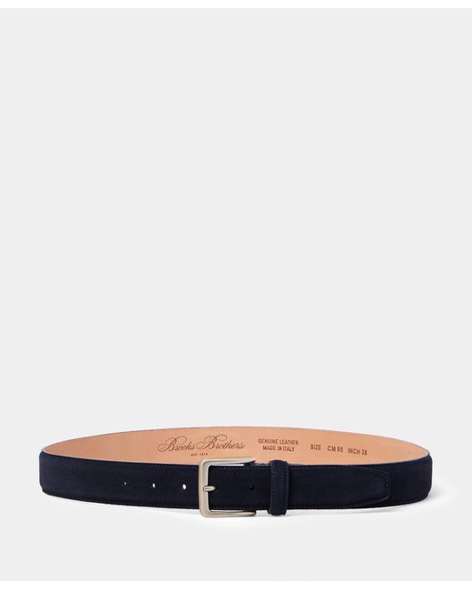 Ceinture En Cuir Bovin Suédé Brooks Brothers pour homme en coloris White