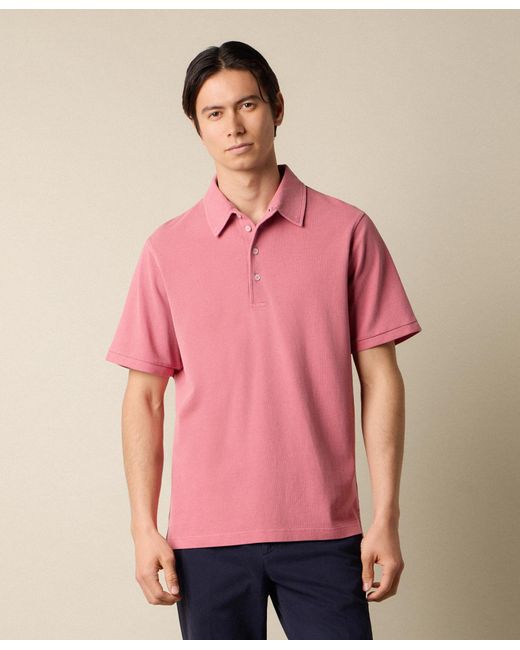 Brooks Brothers Poloshirt Aus Baumwoll-Piqué in Pink für Herren