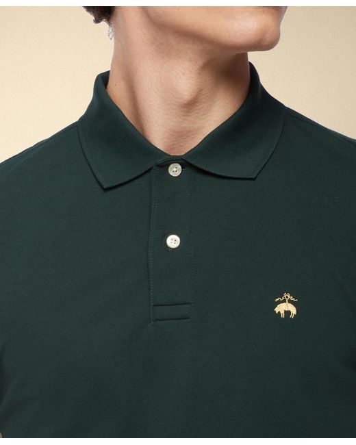 Brooks Brothers Green Golden Fleece Supima Cotton Polo for men