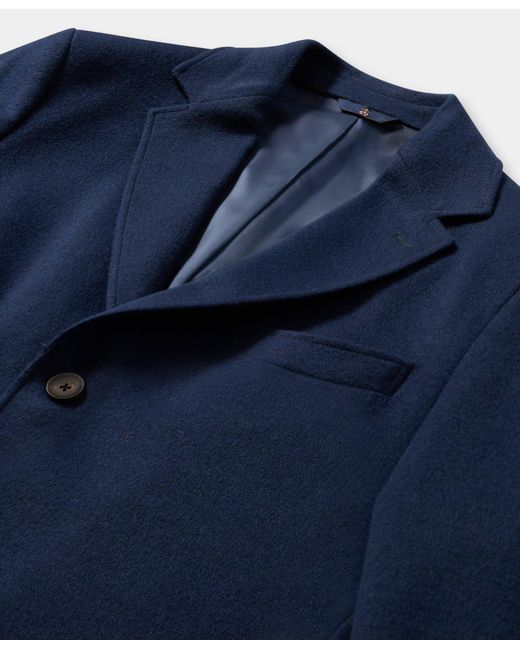 Brooks Brothers Blue Wool Dress Coat for men