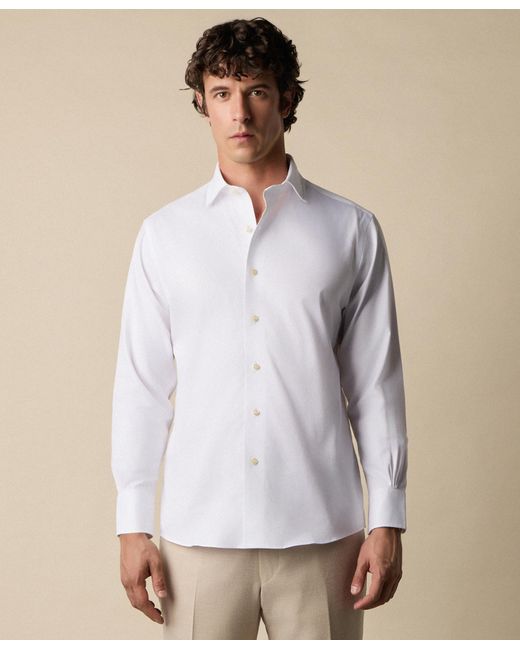 Brooks Brothers White Thomas Mason Regular Fit Shirt With English Spread Collar for men