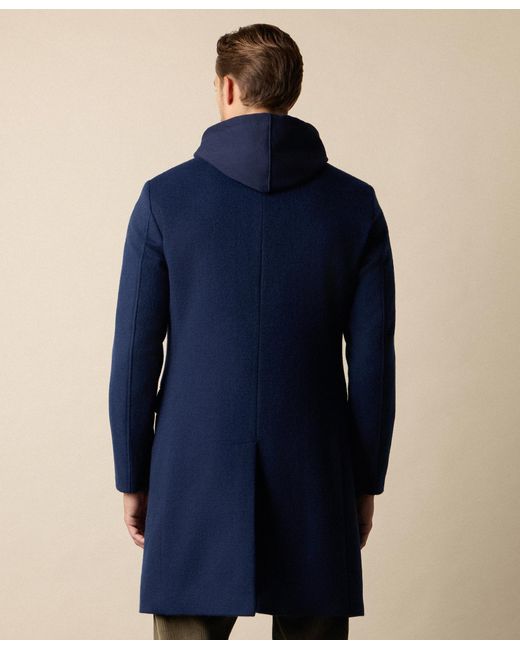 Brooks Brothers Blue Wool Dress Coat for men