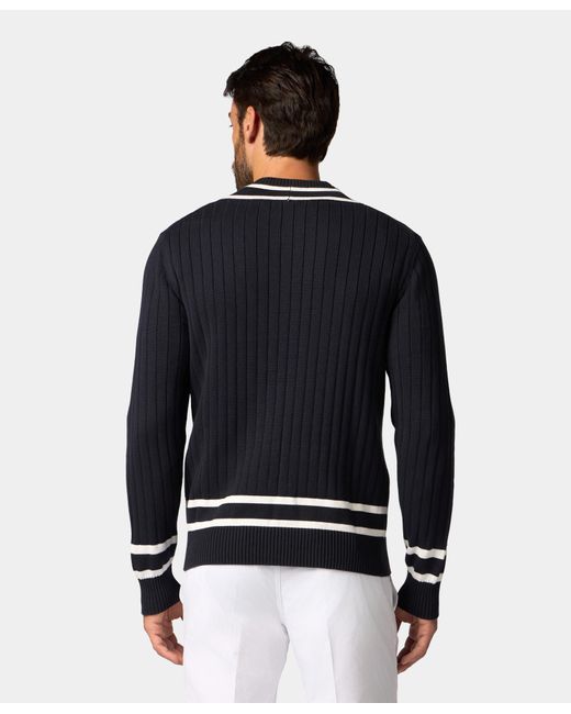 T-Shirt Tennis Avec Logo Brodé En Coton Brooks Brothers pour homme en coloris Blue