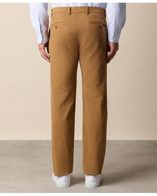 Brooks Brothers Natural Regular Fit Soft Twill Kirman Chino for men