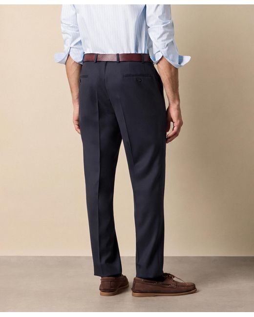 Brooks Brothers Blue Travel Twill Trousers for men