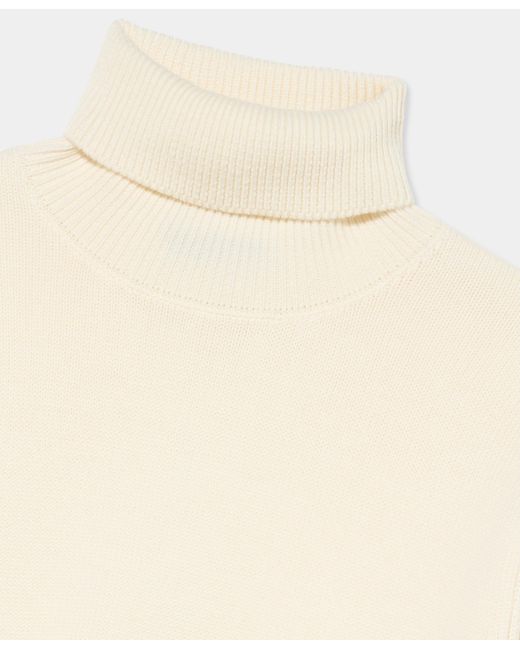 Brooks Brothers Natural Merino Wool Turtleneck Sweater for men