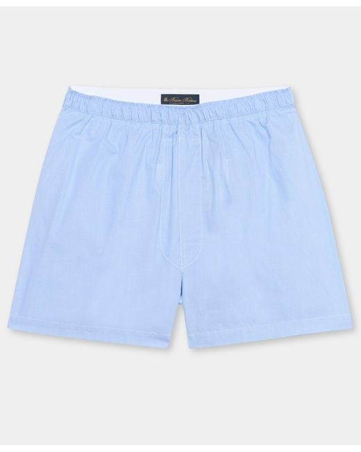 Brooks Brothers Blue Stripe Cotton Boxer for men