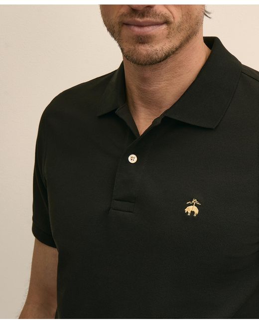 Brooks Brothers Black Golden Fleece Supima Cotton Polo for men