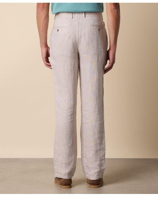 Brooks Brothers Gray Linen Trousers for men