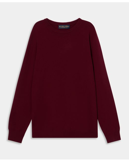 Brooks Brothers Red Cashmere Crewneck Sweater for men