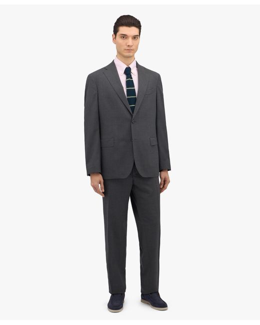 Grey Stretch Virgin Wool Pants Brooks Brothers de hombre de color Gray