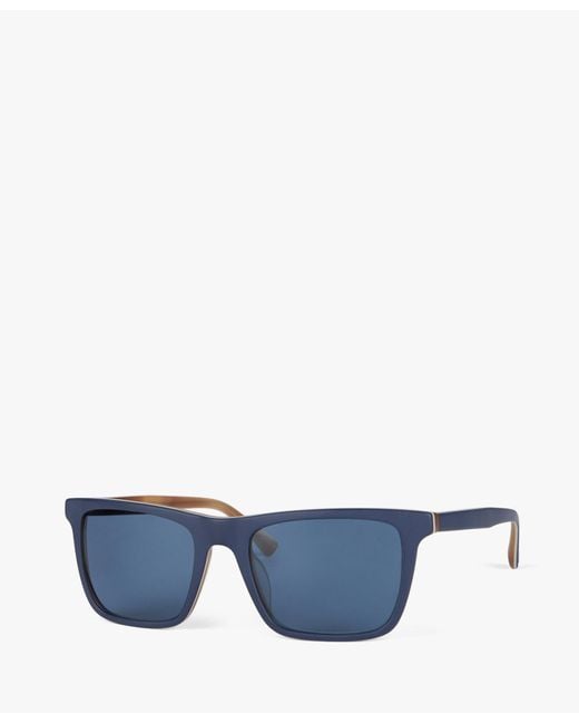 Blue Square Sunglasses di Brooks Brothers da Uomo