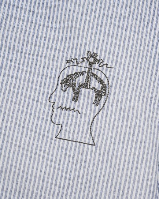 Brooks Brothers Gray X Brain Dead California Embroidered Oxford Shirt for men