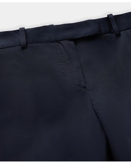 Brooks Brothers Blue Stretch Cotton Cigarette Chino