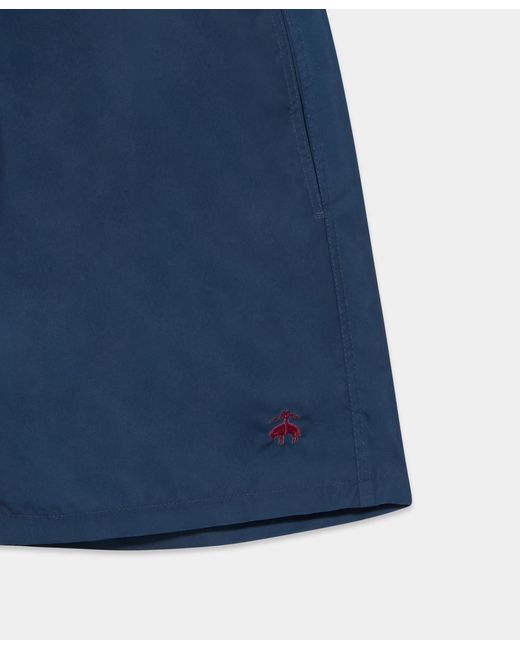 Brooks Brothers Blue Plain Swim Trunks for men