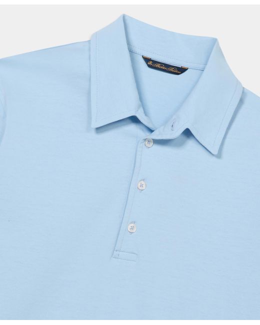 Brooks Brothers Blue Jersey Polo for men