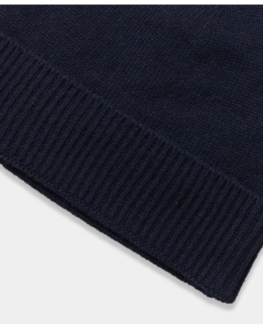 Brooks Brothers Blue Cashmere Beanie for men