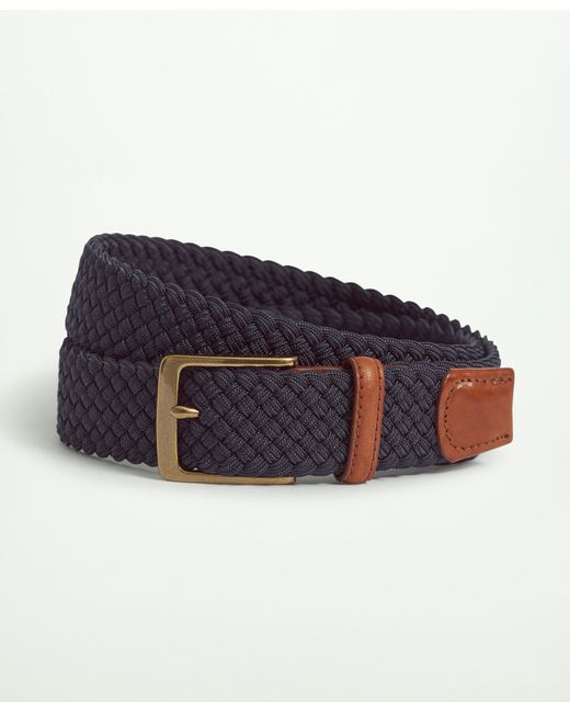Brooks Brothers Stretch Braided Belt in Blue for Men Lyst