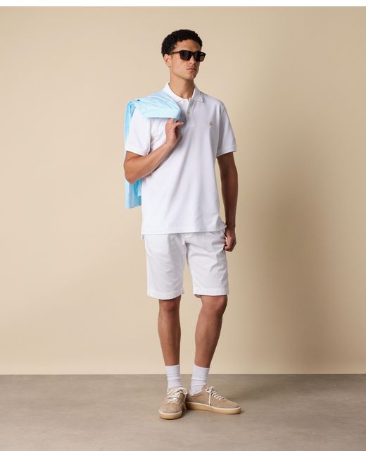 Brooks Brothers White Golden Fleece Supima Cotton Polo for men