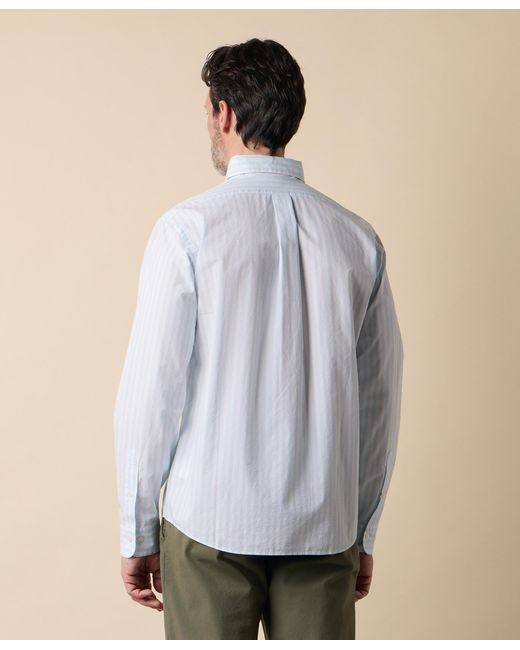 Brooks Brothers Blue Regular Fit Friday Shirt With Button Down Collar for men