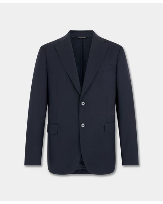 Brooks Brothers Blue Travel Plain Twill Blazer for men