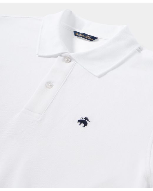 Brooks Brothers Polo Aus Baumwolle Piqué in White für Herren