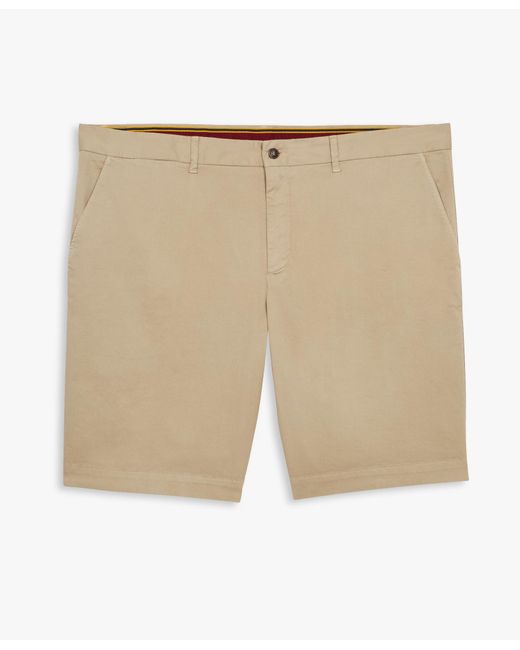 Brooks Brothers Beigefarbene Chino-shorts Aus Baumwolle in Natural für Herren