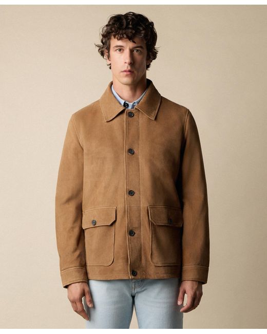 Surchemise En Daim Brooks Brothers pour homme en coloris Brown