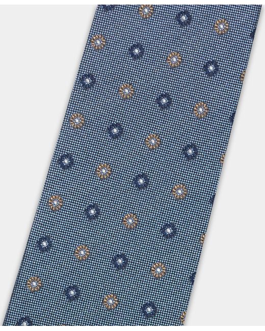 Brooks Brothers Blue Micro Flower Silk Tie for men