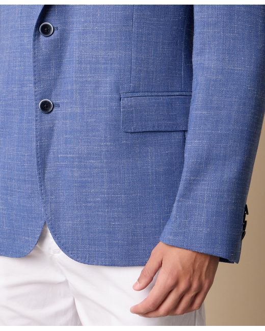 Brooks Brothers Blue Basket Weave Blazer for men