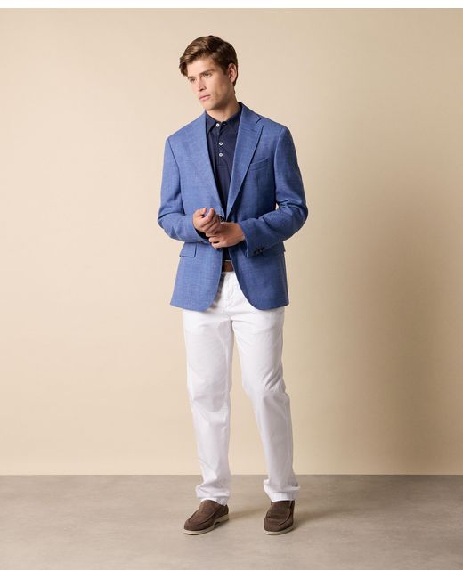 Brooks Brothers Blue Basket Weave Blazer for men