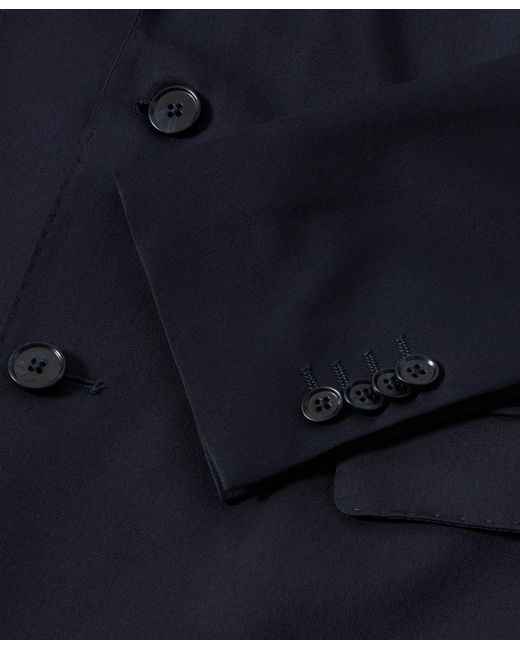 Brooks Brothers Blue Virgin Wool Single-Breasted Blazer for men