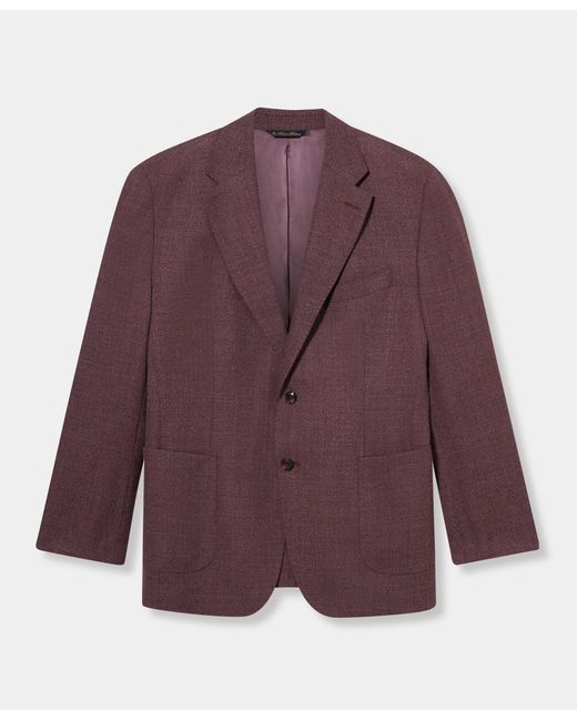 Brooks Brothers Purple Hopsack Virgin Wool Blazer for men