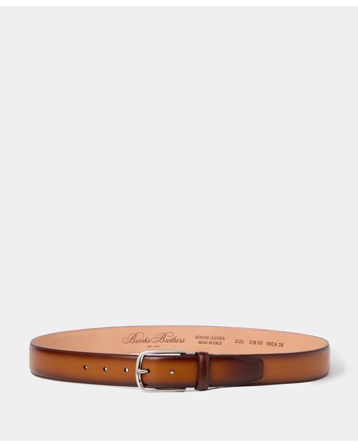 Ceinture En Cuir Bovin Brooks Brothers pour homme en coloris Brown
