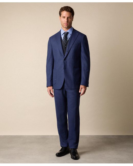 Brooks Brothers Blue Wool Travel Suit for men