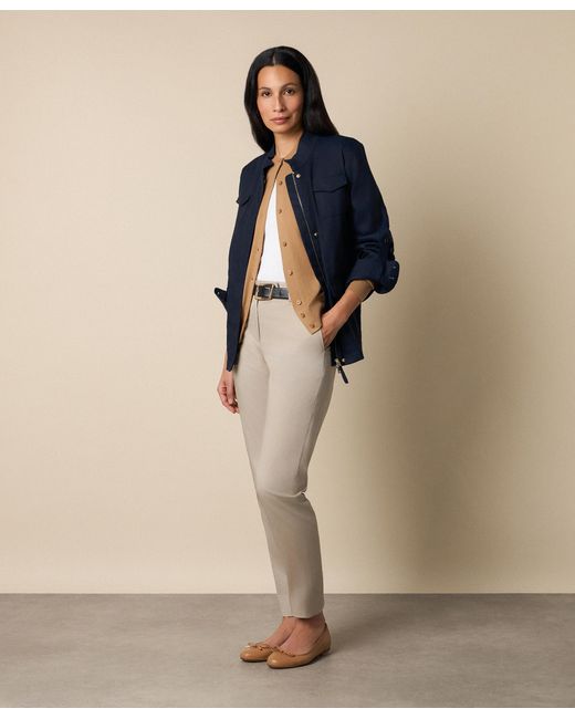 Brooks Brothers Natural Merino Wool Cardigan