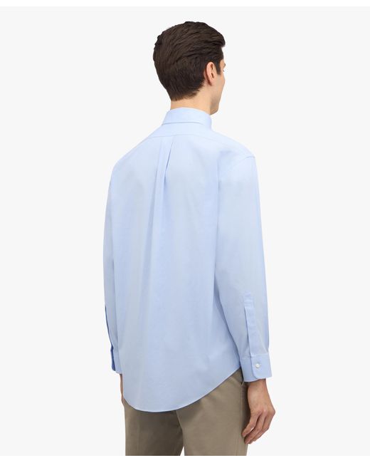 Brooks Brothers Hellblaues Traditional-fit Non-iron Anzughemd Aus Stretch-supima-baumwolle Mit Button-down-kragen in Blue für Herren