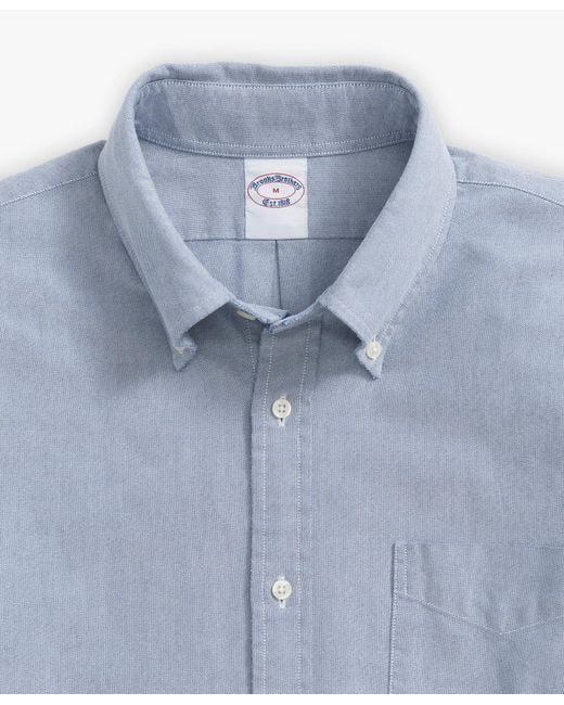 Brooks Brothers Blaues Regular-fit Friday Freizeithemd Aus Oxford Mit Button-down-polokragen in Blue für Herren