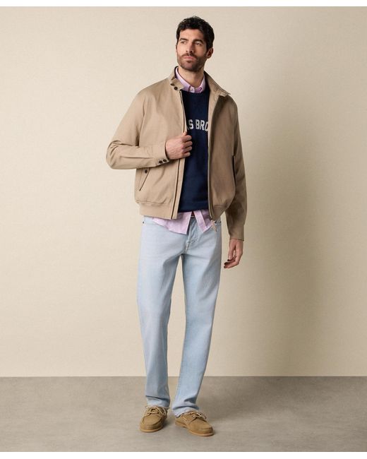Brooks Brothers Natural Harrington Jacket for men
